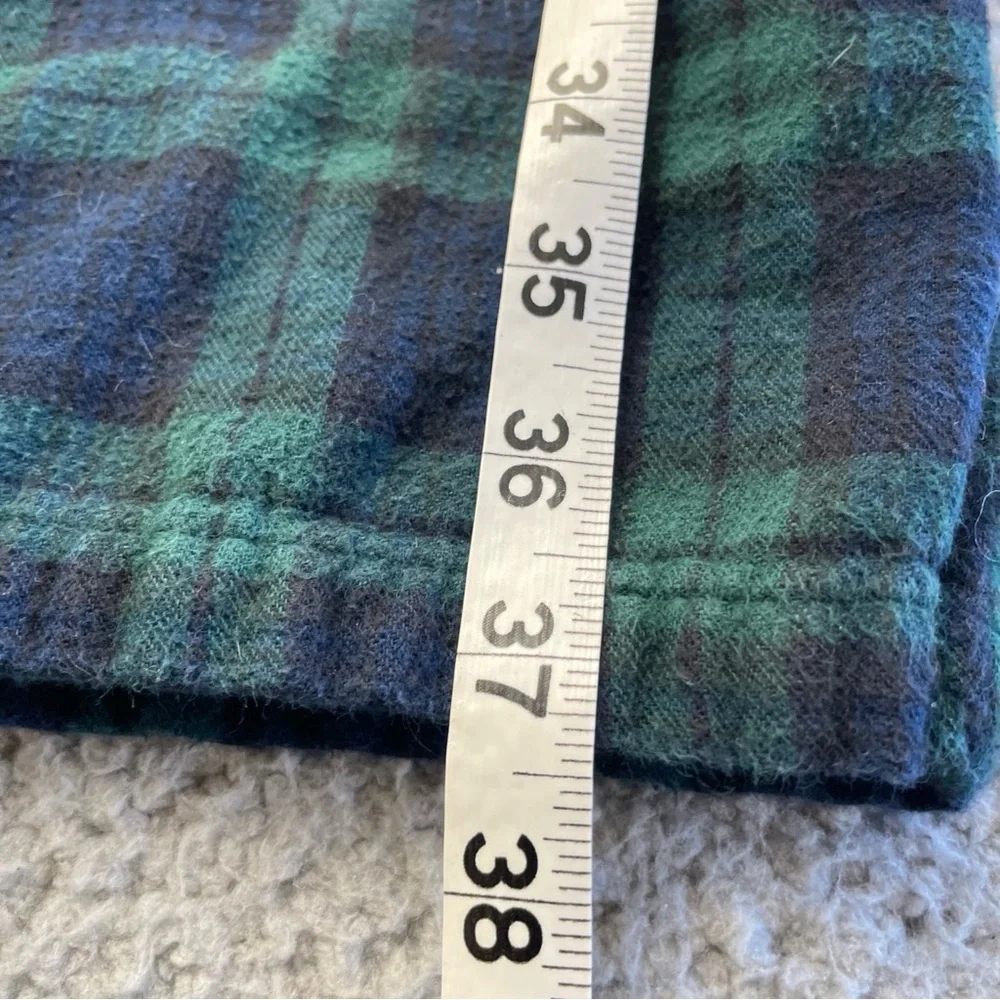 L L Bean sleep Pants Mens size M Scotch Plaid Flannel Cotton Drawstring Comfy